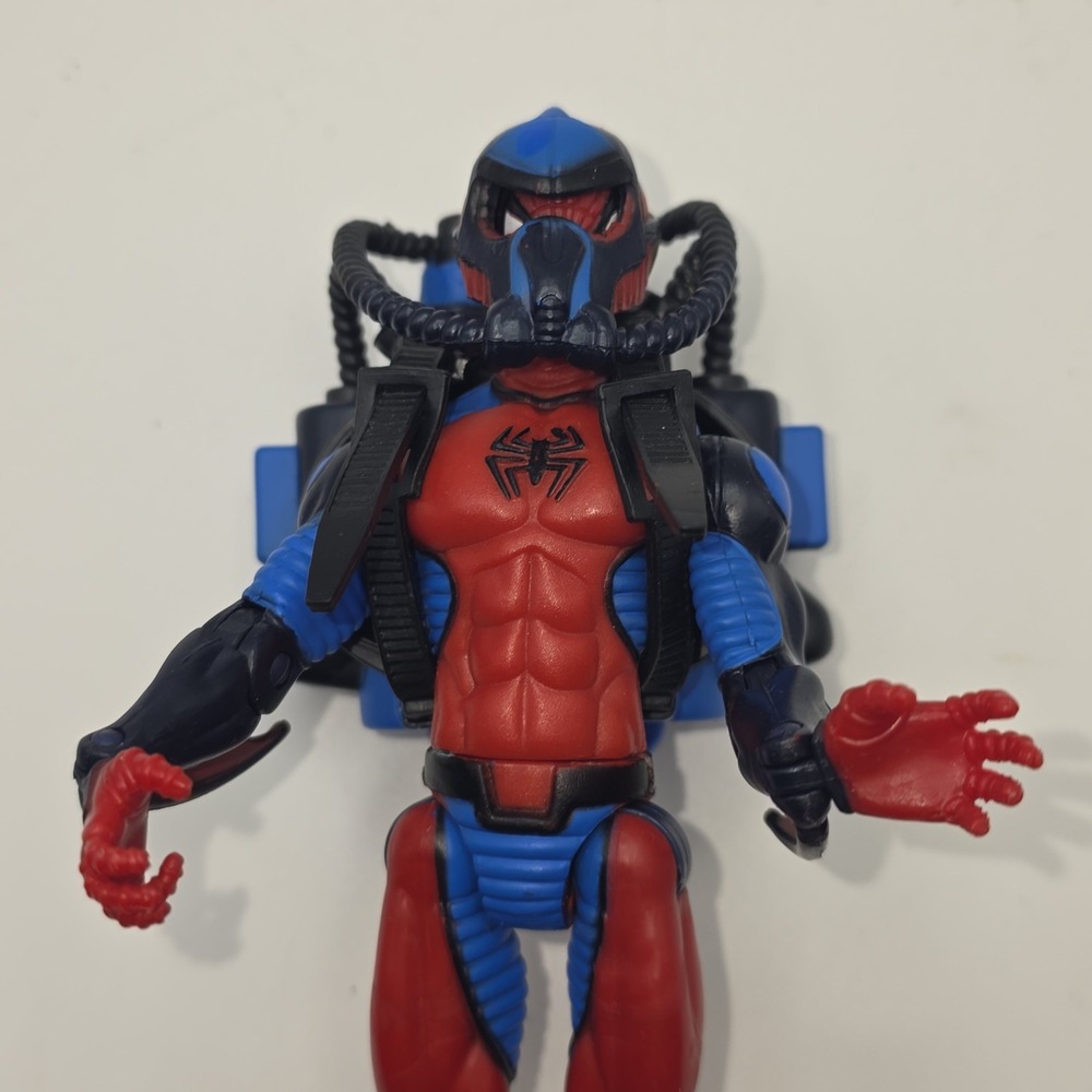 Vintage 1997 Toy Biz Spider-Man Deep Sea Adventure Action Figure Scuba Gear